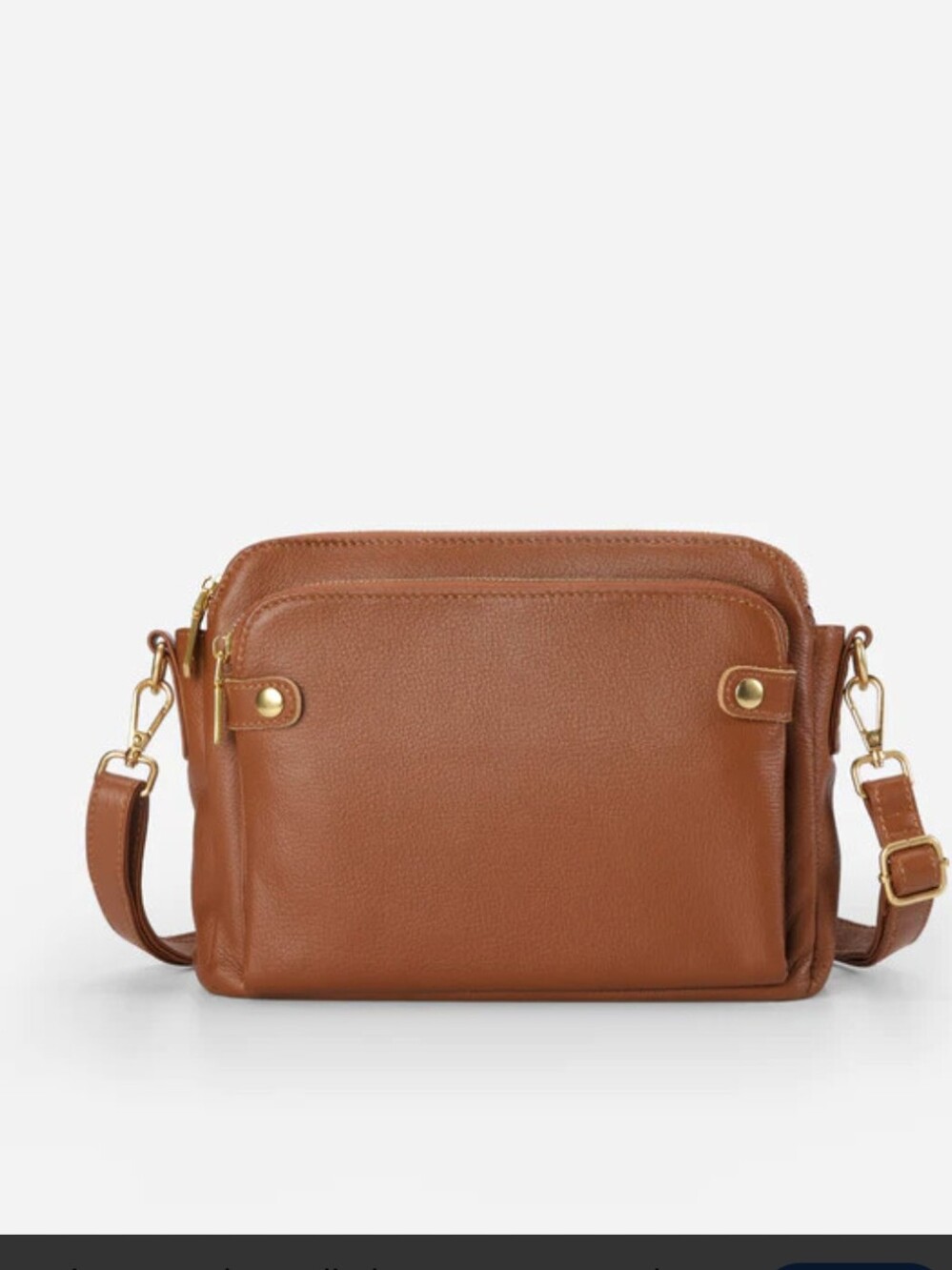 Minooy The Bali Three-Layer Leather Crossbody Shoulder & Clutch Bag